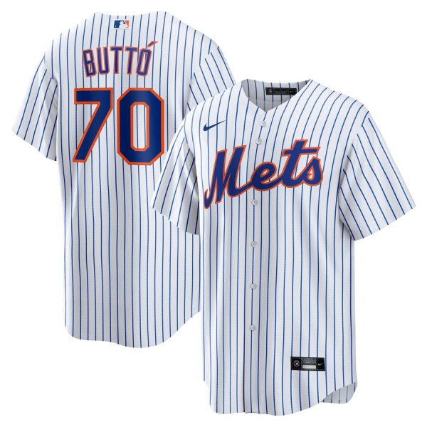 Jose Butto New York Mets Home Replica Jersey - White