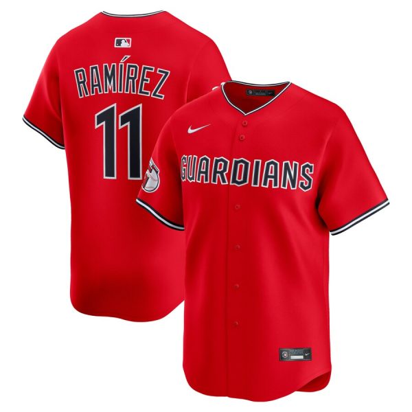 Jose Ramirez Cleveland Guardians Alternate Limited Jersey - Red