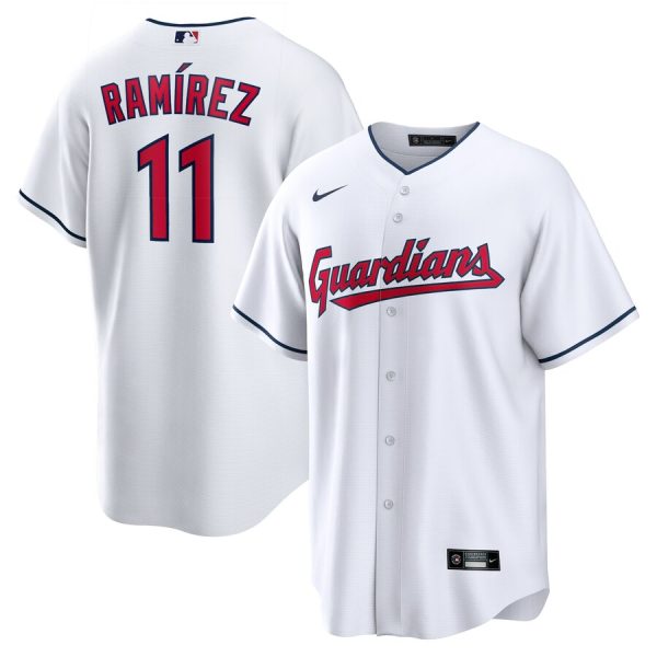 Jose Ramirez Cleveland Guardians Replica Player Jersey - White