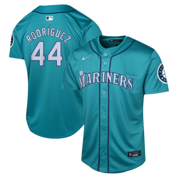 Julio Rodriguez Seattle Mariners Youth Alternate Limited Player Jersey - Aqua
