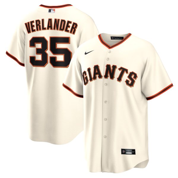 Justin Verlander San Francisco Giants Home Replica Jersey - Cream