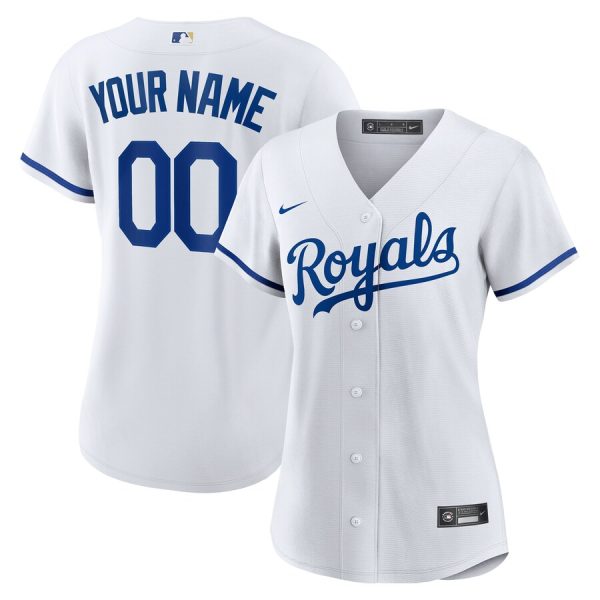Kansas City Royals Women's Replica Custom Jersey - White