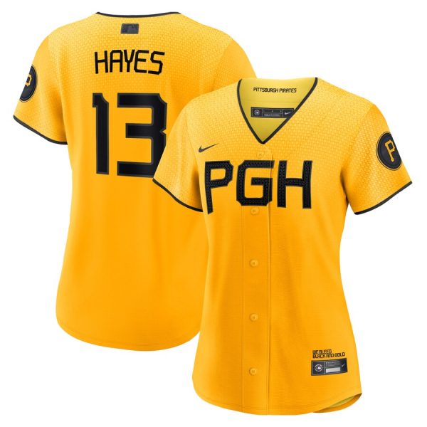 Ke'Bryan Hayes Pittsburgh Pirates Women's City Connect Replica Player Jersey - Gold