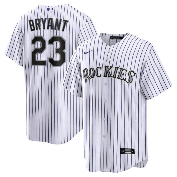 Kris Bryant Colorado Rockies Replica Player Jersey - White/Purple
