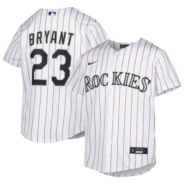 Kris Bryant Colorado Rockies Youth Alternate Replica Player Jersey - White