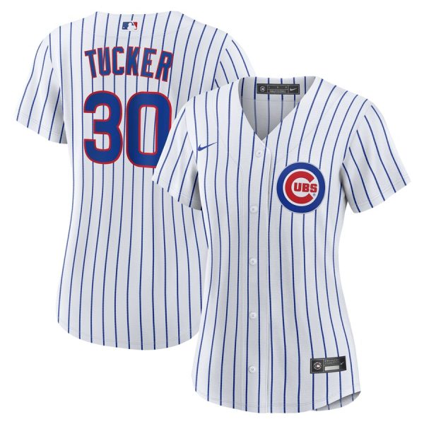Kyle Tucker Chicago Cubs Women's Home Replica Player Jersey - White