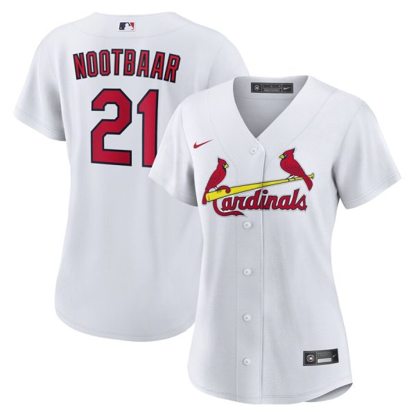 Lars Nootbaar St. Louis Cardinals Women's Home Replica Jersey - White