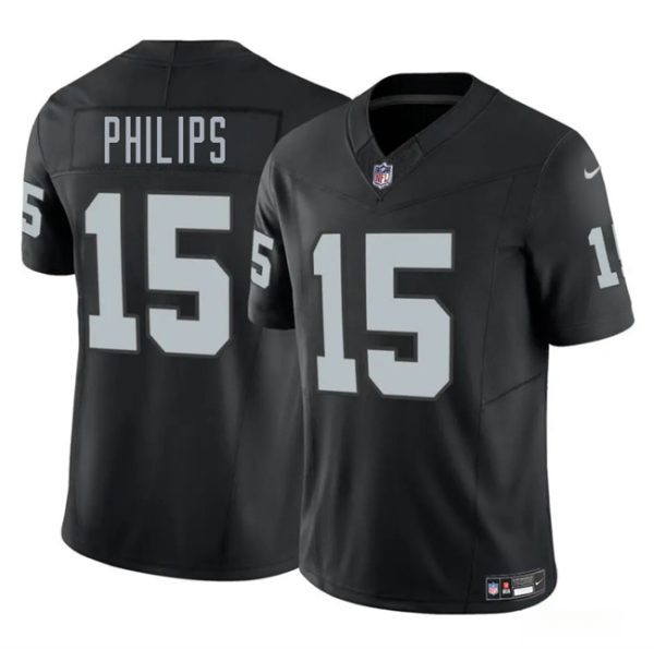 Las Vegas Raiders #15 Kyle Philips Black 2025 F.U.S.E. Vapor Football Stitched Jersey