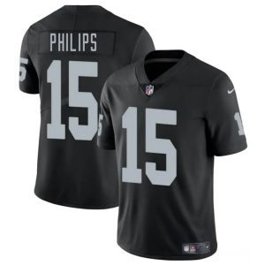 Las Vegas Raiders #15 Kyle Philips Black 2025 Vapor Football Stitched Jersey