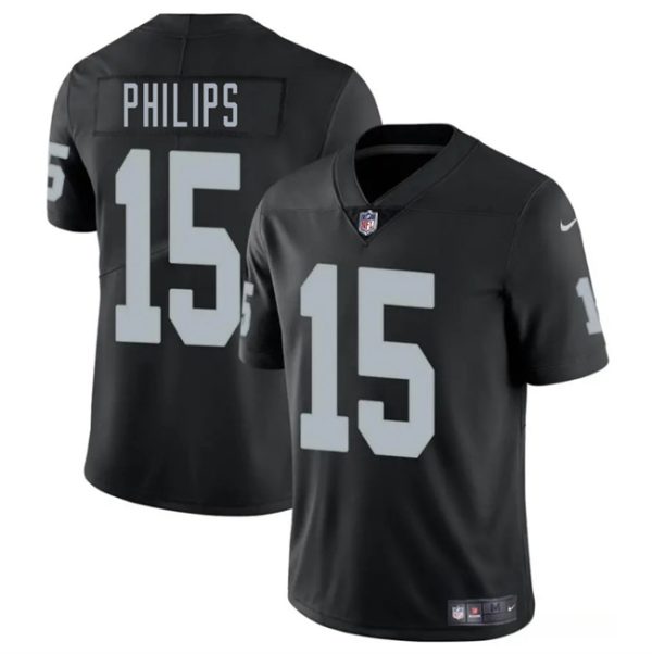 Las Vegas Raiders #15 Kyle Philips Black 2025 Vapor Football Stitched Jersey