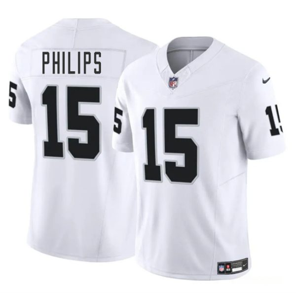 Las Vegas Raiders #15 Kyle Philips White 2025 F.U.S.E. Vapor Football Stitched Jersey