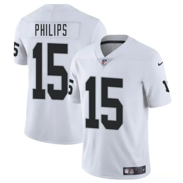 Las Vegas Raiders #15 Kyle Philips White 2025 Vapor Football Stitched Jersey