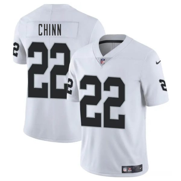Las Vegas Raiders #22 Jeremy Chinn White 2025 Vapor Football Stitched Jersey