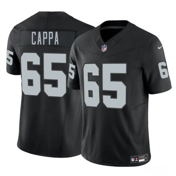 Las Vegas Raiders #65 Alex Cappa Black 2025 F.U.S.E. Vapor Football Stitched Jersey