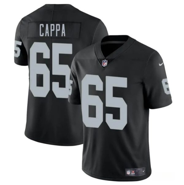 Las Vegas Raiders #65 Alex Cappa Black 2025 Vapor Football Stitched Jersey