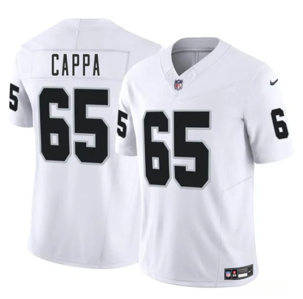Las Vegas Raiders #65 Alex Cappa White 2025 F.U.S.E. Vapor Football Stitched Jersey