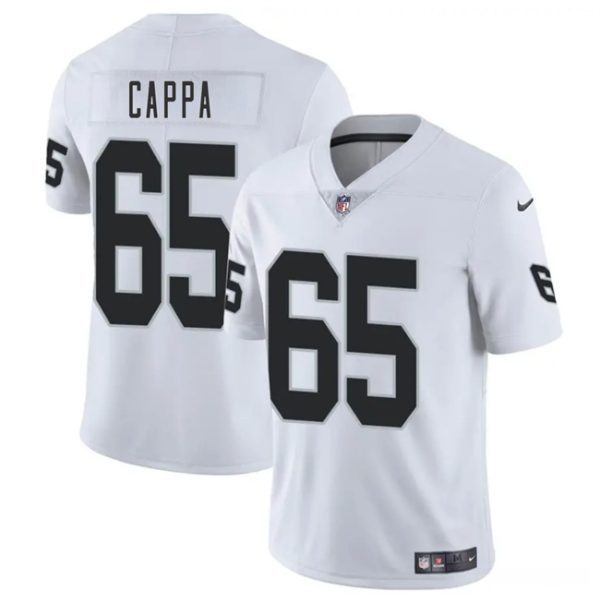 Las Vegas Raiders #65 Alex Cappa White 2025 Vapor Football Stitched Jersey