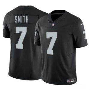 Las Vegas Raiders #7 Geno Smith Black 2025 F.U.S.E. Vapor Football Stitched Jersey