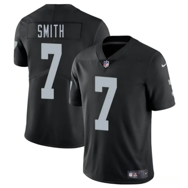 Las Vegas Raiders #7 Geno Smith Black 2025 Vapor Football Stitched Jersey