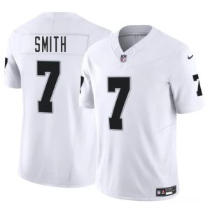 Las Vegas Raiders #7 Geno Smith White 2025 F.U.S.E. Vapor Football Stitched Jersey