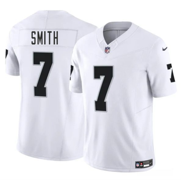 Las Vegas Raiders #7 Geno Smith White 2025 F.U.S.E. Vapor Football Stitched Jersey