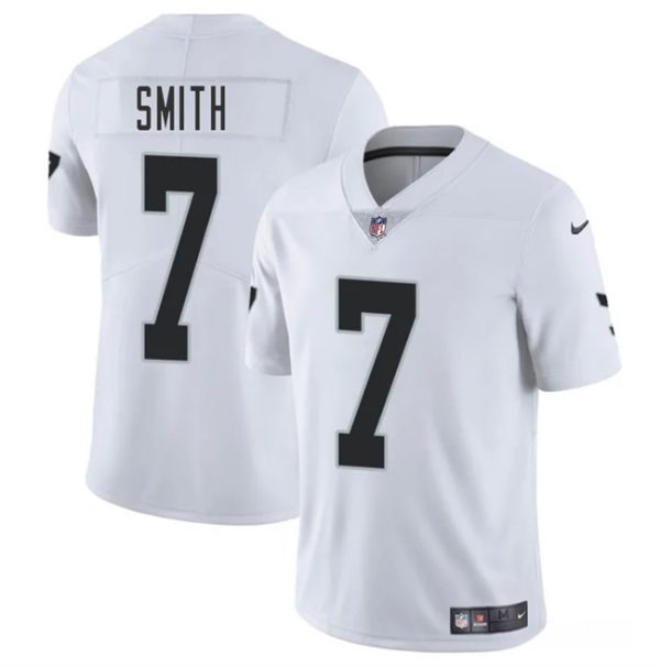 Las Vegas Raiders #7 Geno Smith White 2025 Vapor Football Stitched Jersey