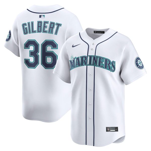 Logan Gilbert Seattle Mariners Alternate Limited Player Jersey - White