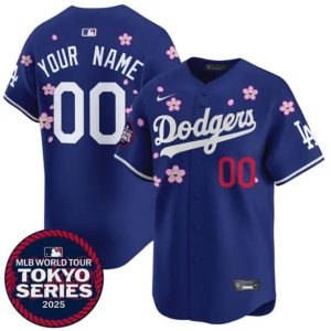 Los Angeles Dodgers ACTIVE PLAYER Custom Royal 2025 Tokyo Series Limited Stitched Jersey
