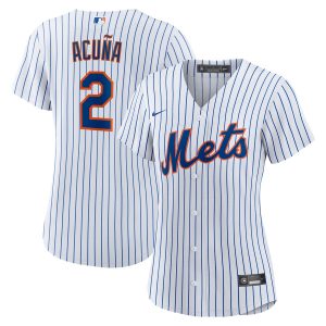 Luisangel Acuna New York Mets Women's Home Replica Player Jersey - White
