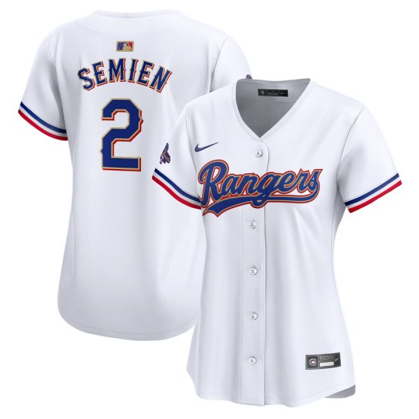 Marcus Semien Texas Rangers Women's 2024 Gold Collection Limited Player Jersey - White