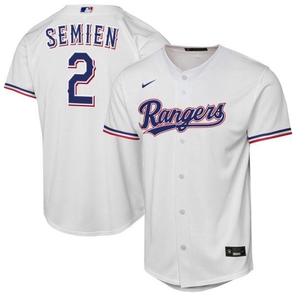 Marcus Semien Texas Rangers Youth Home Replica Player Jersey - White
