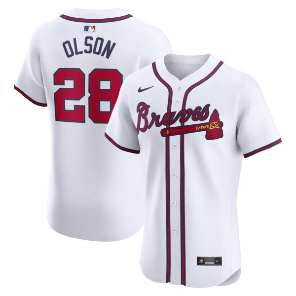 Matt Olson Atlanta Braves Home Elite Player Jersey - White