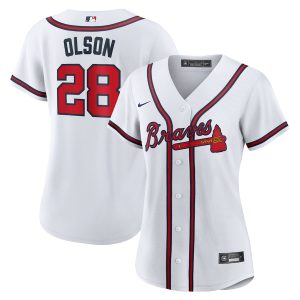 Matt Olson Atlanta Braves Women's Home Replica Player Jersey - White