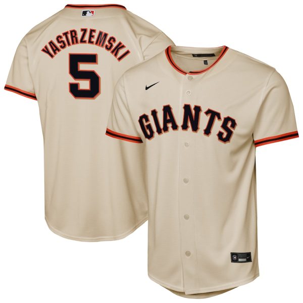 Mike Yastrzemski San Francisco Giants Youth Home Replica Player Jersey - Cream