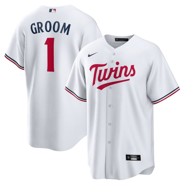 Minnesota Twins #1 Groom Home Replica Jersey - White