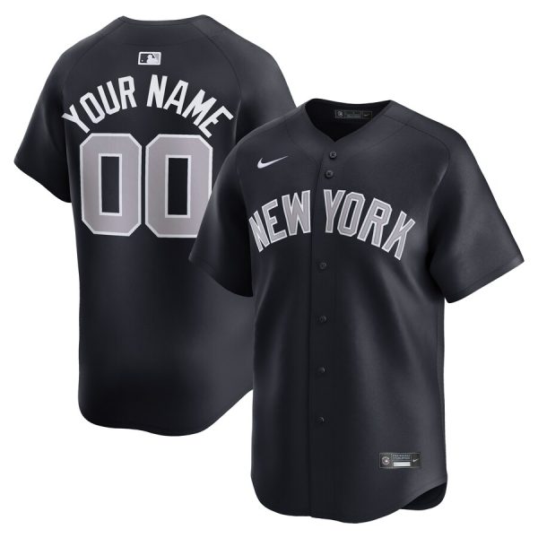 New York Yankees Alternate Limited Custom Jersey - Navy
