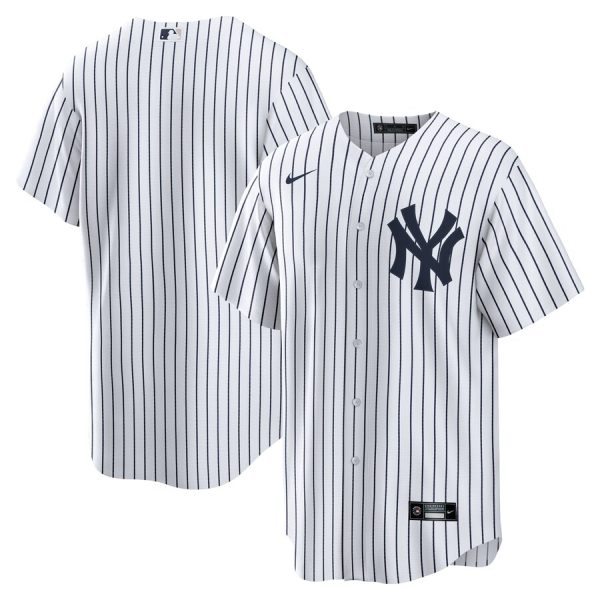 New York Yankees Home Blank Replica Jersey - White