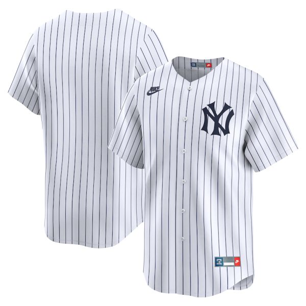 New York Yankees Throwback Cooperstown Collection Limited Jersey - White