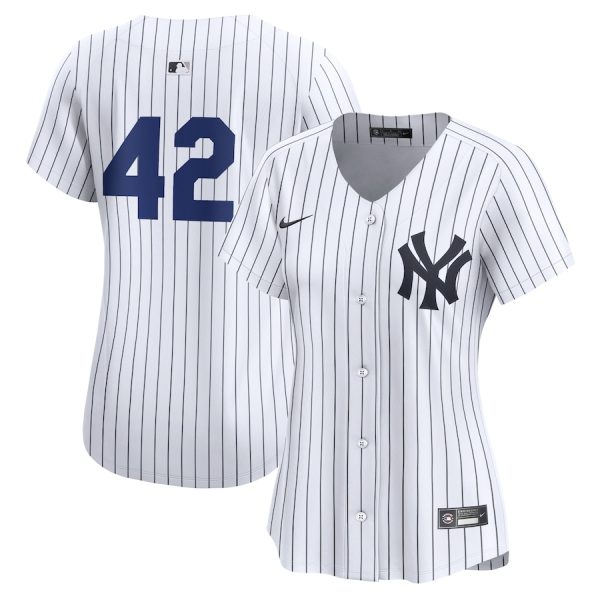 New York Yankees Women's 2024 Jackie Robinson Day Home Limited Jersey - White