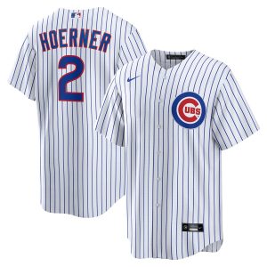 Nico Hoerner Chicago Cubs Replica Player Jersey - White