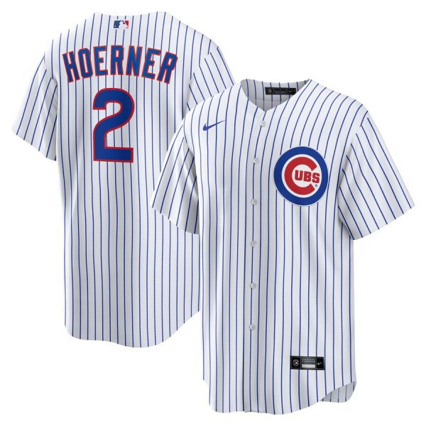 Nico Hoerner Chicago Cubs Replica Player Jersey - White