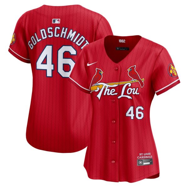 Paul Goldschmidt St. Louis Cardinals Women's 2024 City Connect Limited Player Jersey - Red