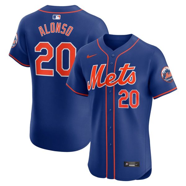Pete Alonso New York Mets 2nd Alternate Elite Player Jersey - Royal