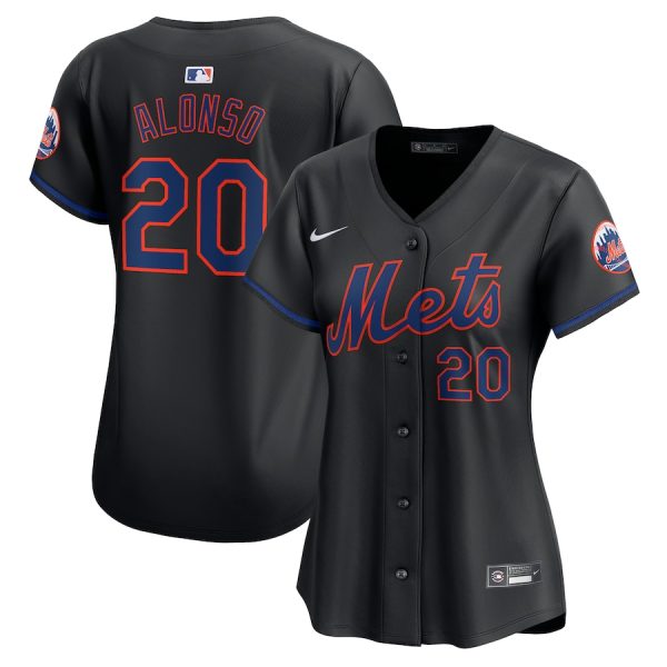 Pete Alonso New York Mets Women's Alternate Limited Player Jersey - Black