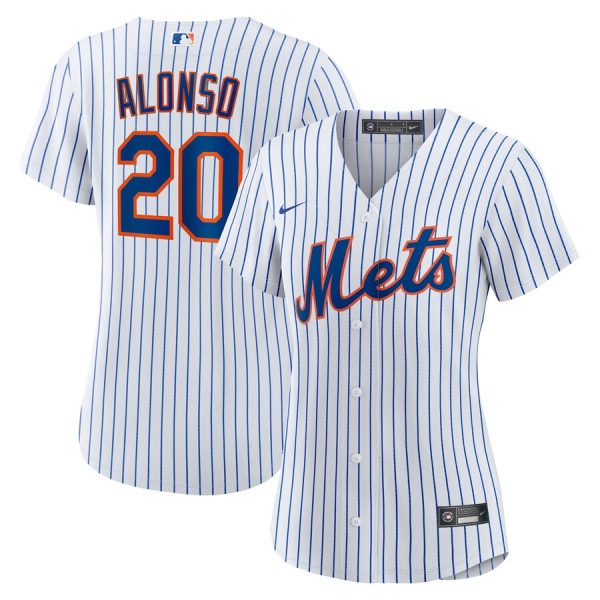 Pete Alonso New York Mets Women's Home Replica Player Jersey - White
