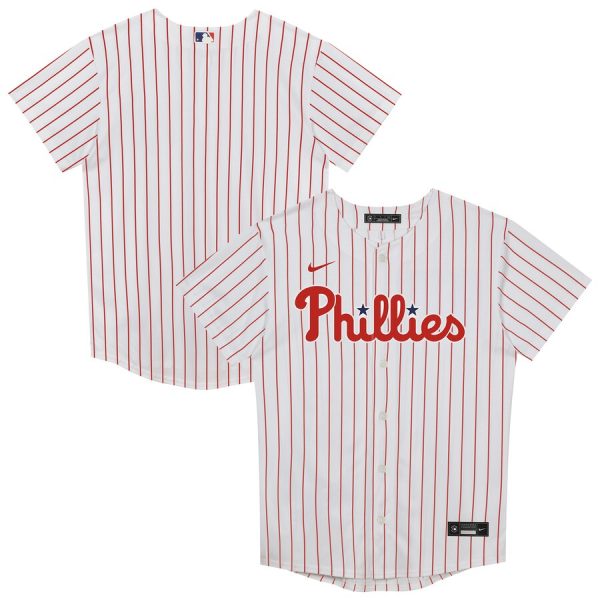 Philadelphia Phillies Juvenile Home Blank Replica Jersey - White