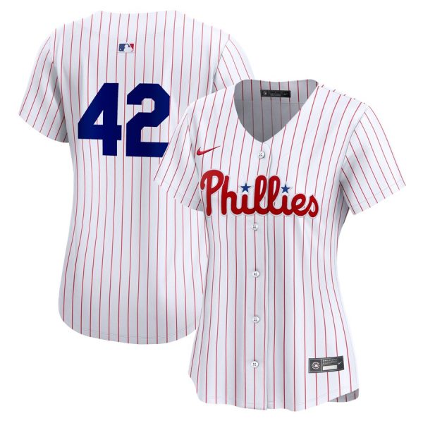 Philadelphia Phillies Women's 2024 Jackie Robinson Day Home Limited Jersey - White