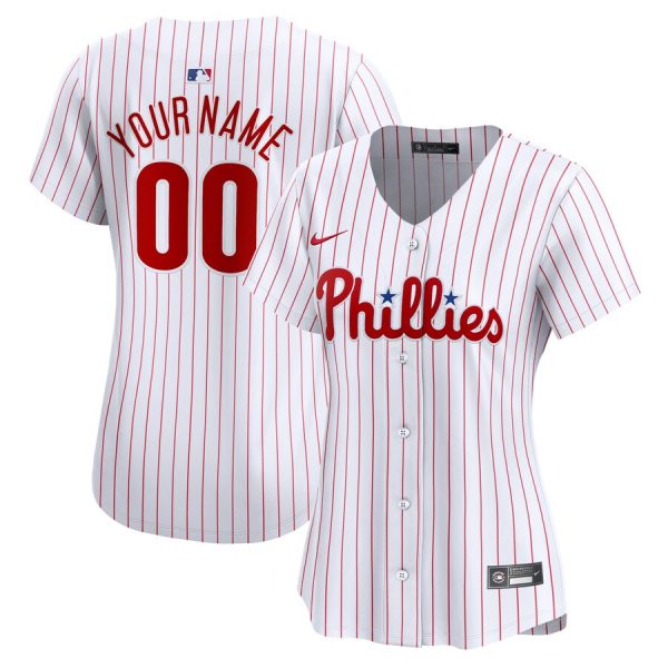 Philadelphia Phillies Women's Home Limited Custom Jersey - White