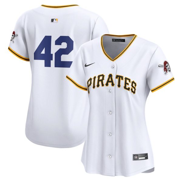 Pittsburgh Pirates Women's 2024 Jackie Robinson Day Home Limited Jersey - White