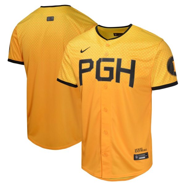 Pittsburgh Pirates Youth City Connect Limited Jersey - Gold